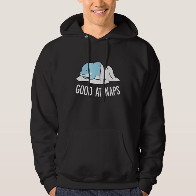 Sleeping Dolphin Good At Naps Napping Dolphin Paja Hoodie (Front)