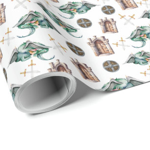 Sleeping Dragons Wrapping Paper