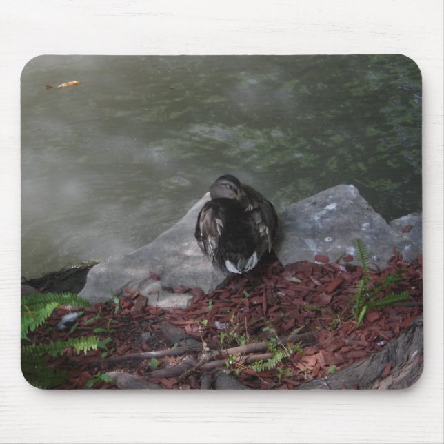 Sleeping Duck Mouse Pad (Front)