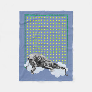 Sleeping Elephant Baby Blanket