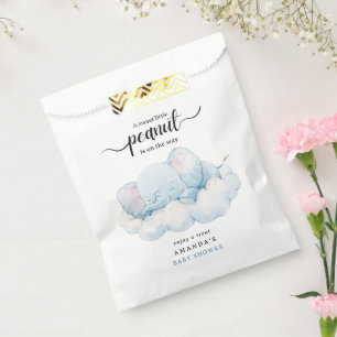 Sleeping Elephant Baby Shower, Boy Baby Shower Favour Bag