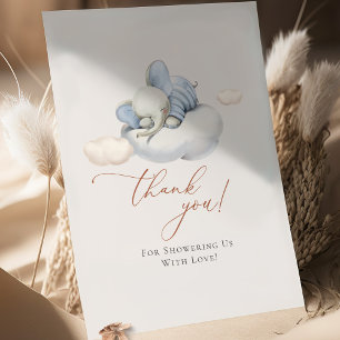 Sleeping Elephant Thank You Enclosure Card