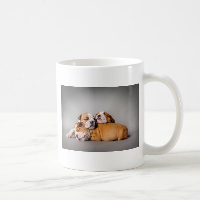 Sleeping English bulldog Coffee Mug (Right)