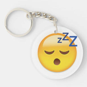 Sleeping Face Emoji Key Ring