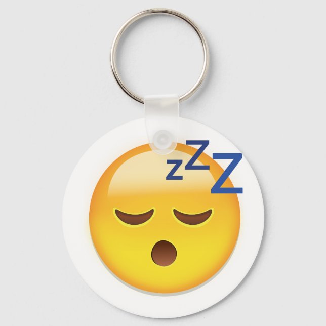 Sleeping Face Emoji Key Ring (Front)