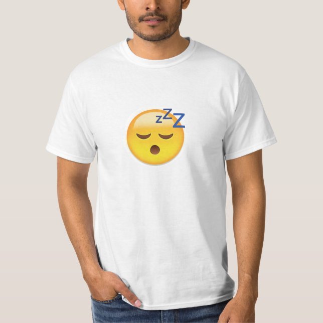 Sleeping Face Emoji T-Shirt (Front)