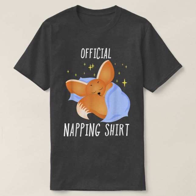 Sleeping Fennec Fo Pyjamas Sleepyhead  T-Shirt (Design Front)