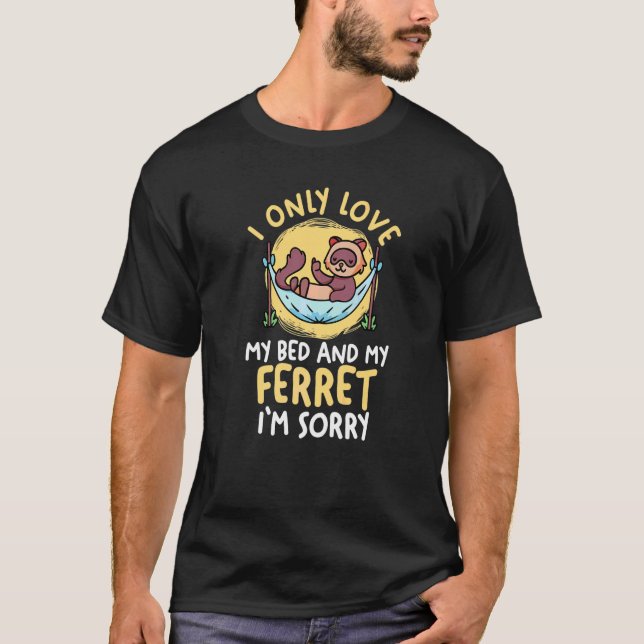 Sleeping Ferret T-Shirt (Front)