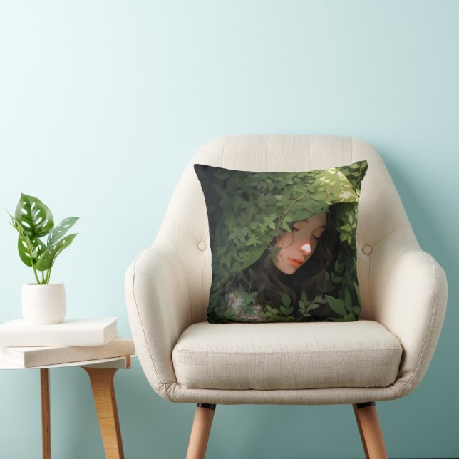 Sleeping Forest Girl Anime Cushion (Chair)