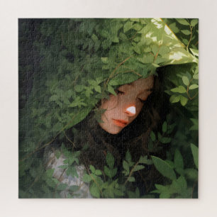 Sleeping Forest Girl Anime Jigsaw Puzzle