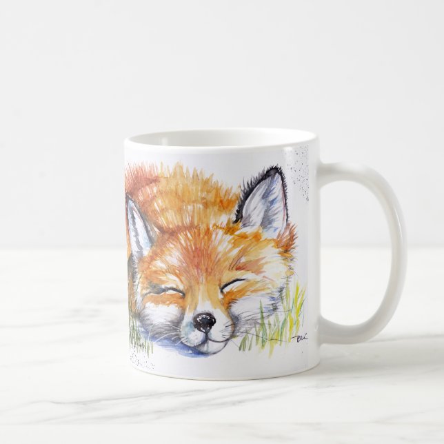 Sleeping Fox Coffee Mug (Right)