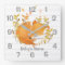 Sleeping Fox Nursery Wall Clock