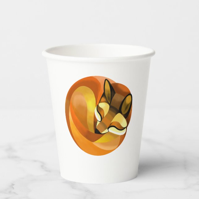 Sleeping Fox Paper Cups (Front)