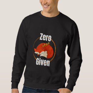 Sleeping Fox Quote Fun Animal & Nature Design Fall Sweatshirt
