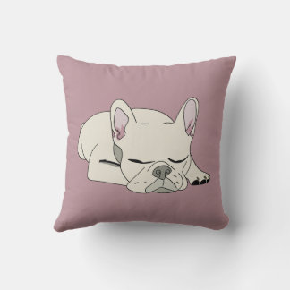 Sleeping French Bulldog Cushion
