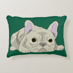 Sleeping French Bulldog Decorative Cushion
