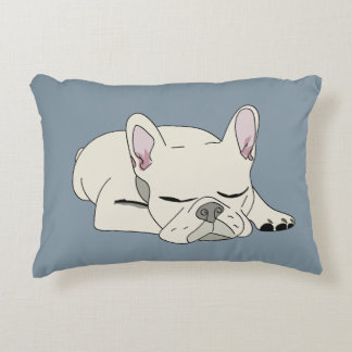 Sleeping French Bulldog Decorative Cushion