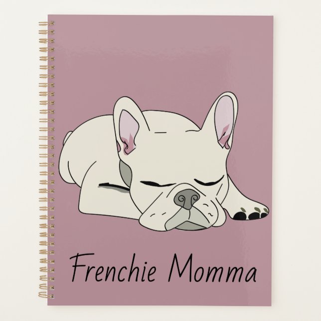 Sleeping French Bulldog Planner (Front)