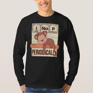 Sleeping Funny Animal Periodic Table Pj Napping Mo T-Shirt