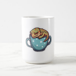 Sleeping gecko coffee mug