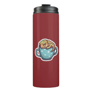 Sleeping gecko thermal tumbler