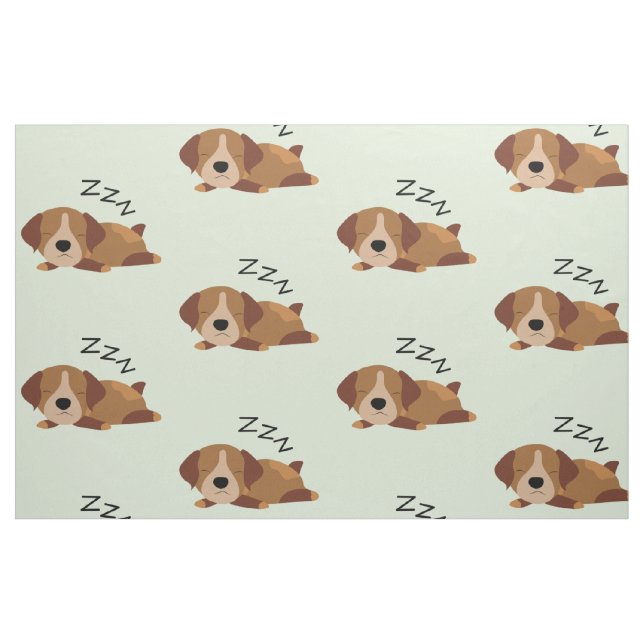 Sleeping German Shorthaired Pointer Dog Lover ZZZ Fabric (Fat Quarter)