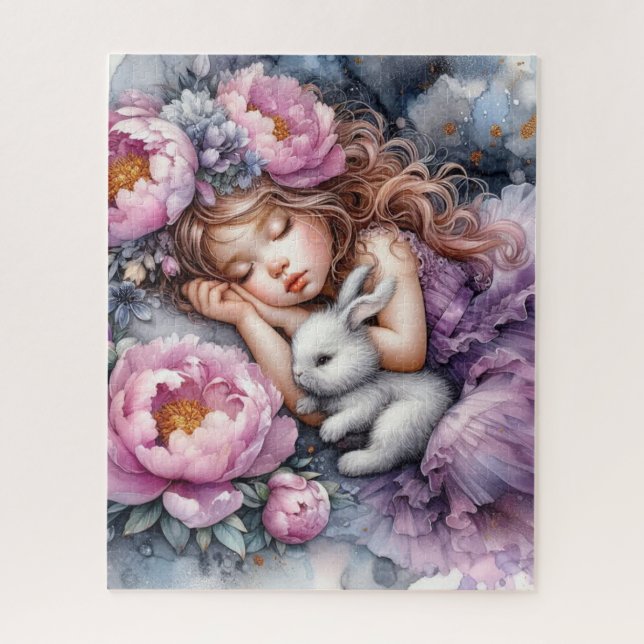 Sleeping Girl 1 Jigsaw Puzzle (Vertical)