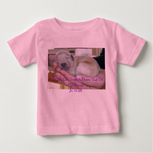 Sleeping Goldendoodle Puppy Scripture Infant Shirt