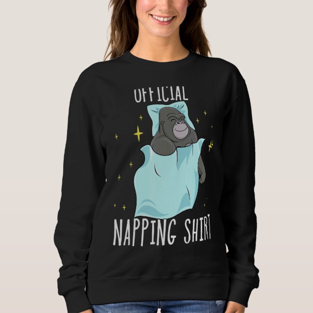 Sleeping Gorilla Pyjamas Sleepyhead Sweatshirt (Front)
