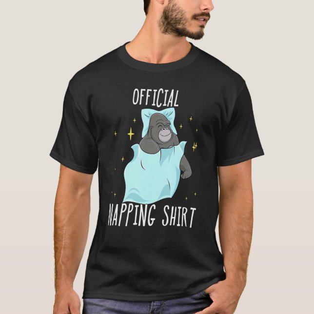 Sleeping Gorilla Pyjamas Sleepyhead T-Shirt (Front)