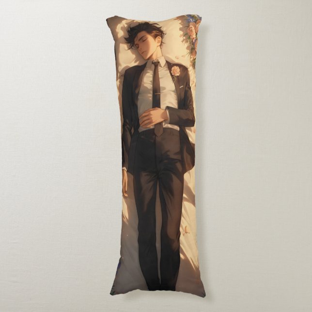 Sleeping Groom Ikemen Anime Body Cushion (Front Vertical)