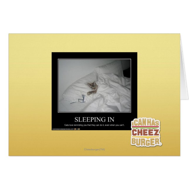 Sleeping In (Front Horizontal)