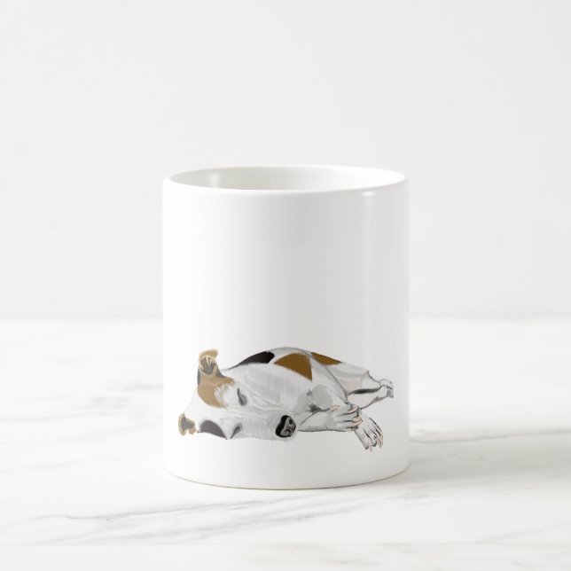 Sleeping Jack Russell Coffee Mug (Center)