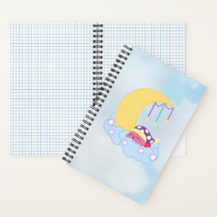 Sleeping Kirby Spiral Notebook (5.5" x 8.5")