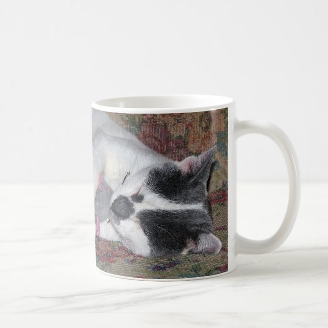 Sleeping Kitten Coffee Mug (Right)