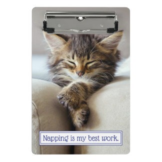 Sleeping Kitten Mini Clipboard