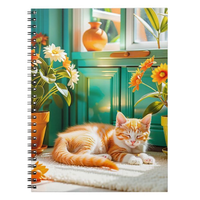 Sleeping kitten notebook (Front)