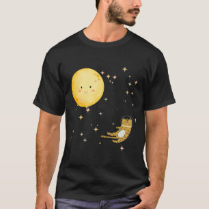Sleeping kitty and the moon T-Shirt