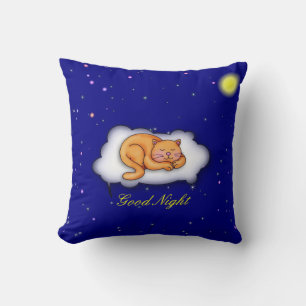 Sleeping Kitty Cushion