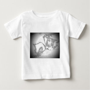 Sleeping Kitty Outline Baby T-Shirt