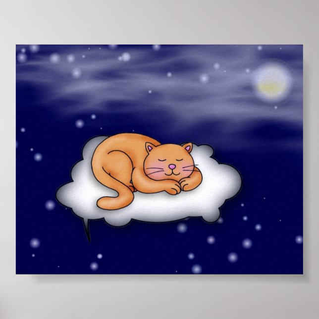 Sleeping Kitty Poster (Front)