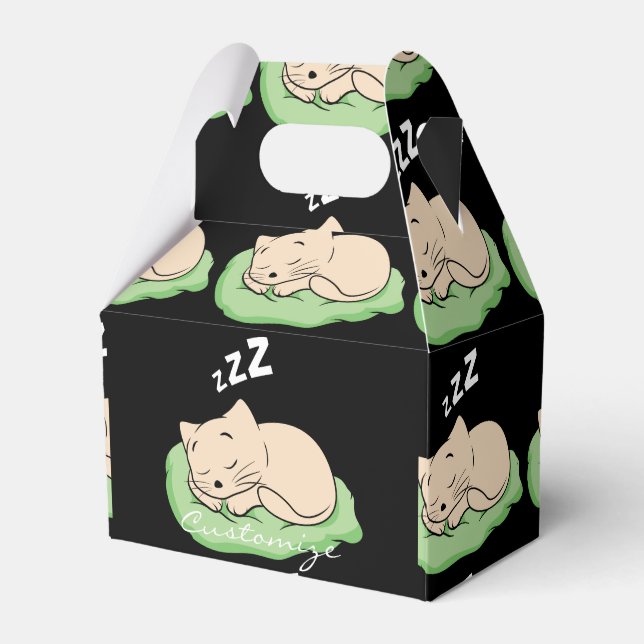 Sleeping Kitty Thunder_Cove Favour Box (Front Side)