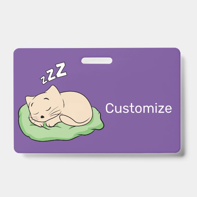 Sleeping Kitty Thunder_Cove ID Badge (Front)