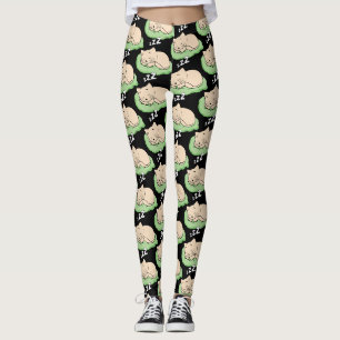 Sleeping Kitty Thunder_Cove Leggings