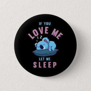 Sleeping Koala Bear Zookeeper Lazy Koala 6 Cm Round Badge