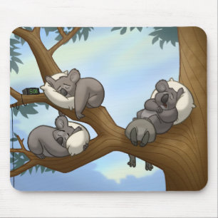 Sleeping Koala Mousepad