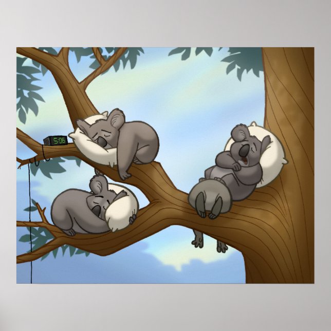 Sleeping Koala Poster (Front)