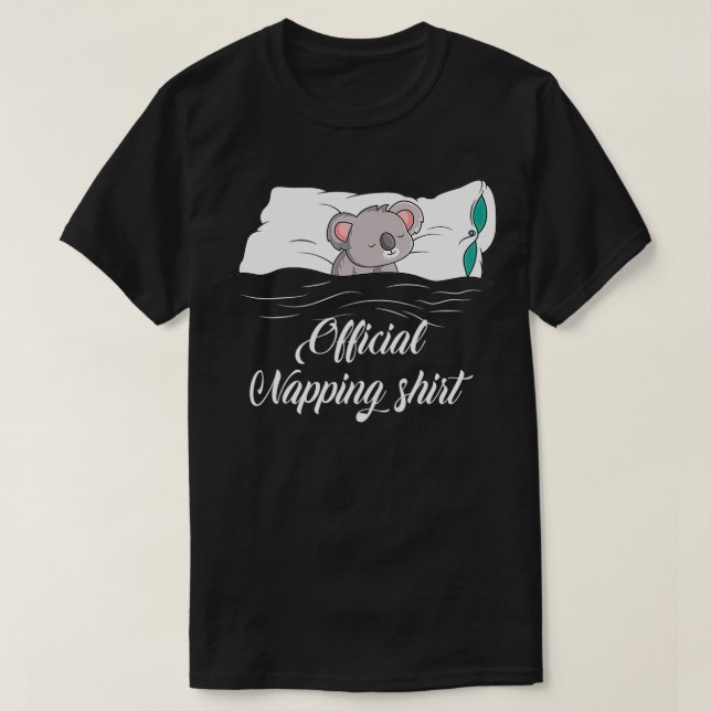 Sleeping Koala Pyjamas Koala Lover Gift Official N T-Shirt (Design Front)
