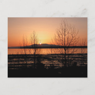 Sleeping Lady Sunset - Anchorage, Alaska Postcard