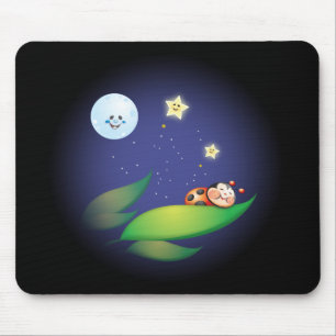Sleeping Ladybug Mouse Pad